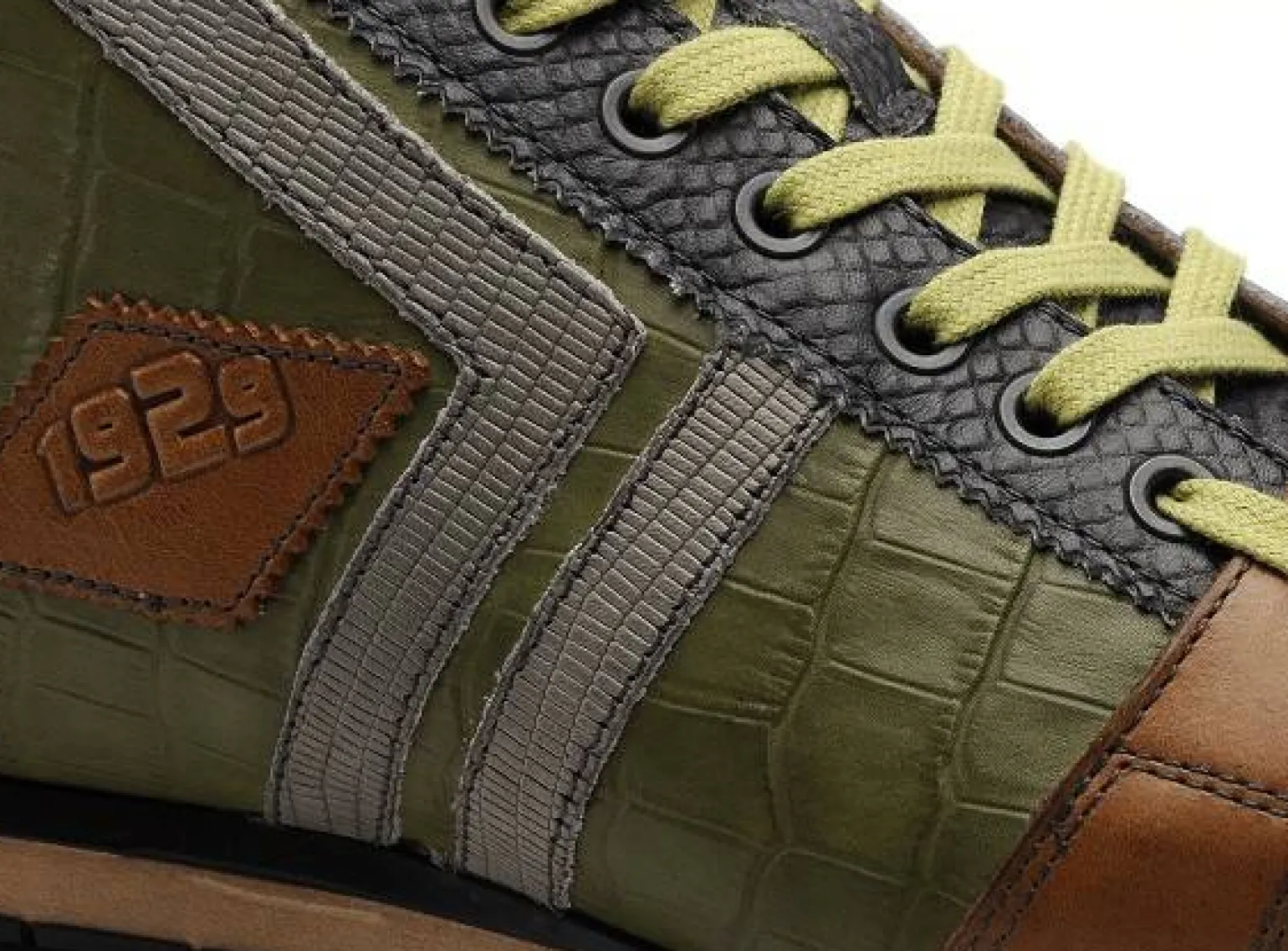 Kamogutsu TIFO 130 Vert Baskets Montantes Homme