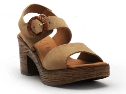 Kaola 930 Beige Sandales à Talons Femme
