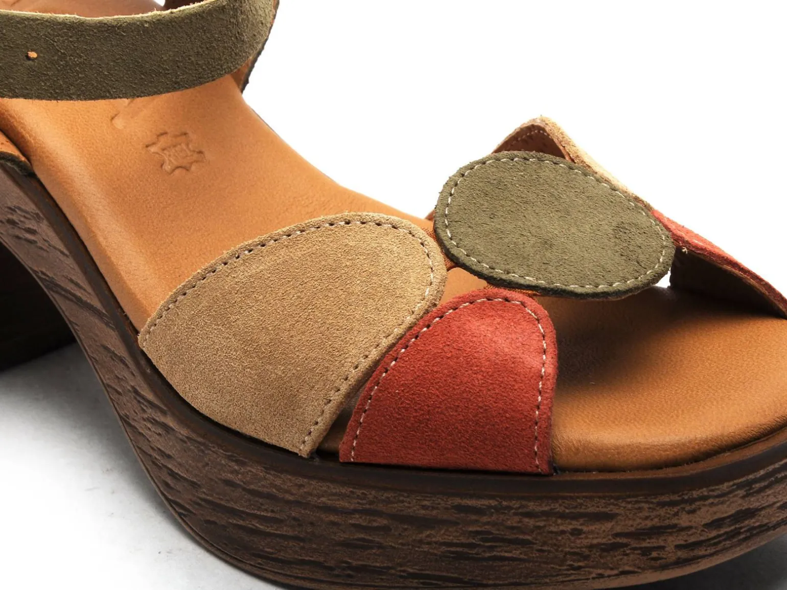 Kaola 956 Kaki Sandales à Talons Femme