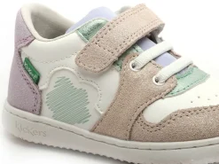 Kickers KICKBROWNIE Blanc Baskets Basses Fille