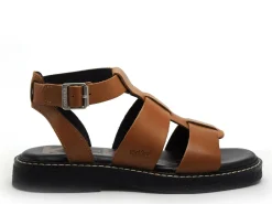 Kickers KICKLILA Marron Sandales Plates Femme