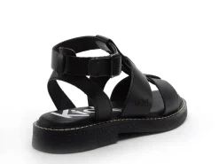 Kickers KICKLILA Noir Sandales Plates Femme