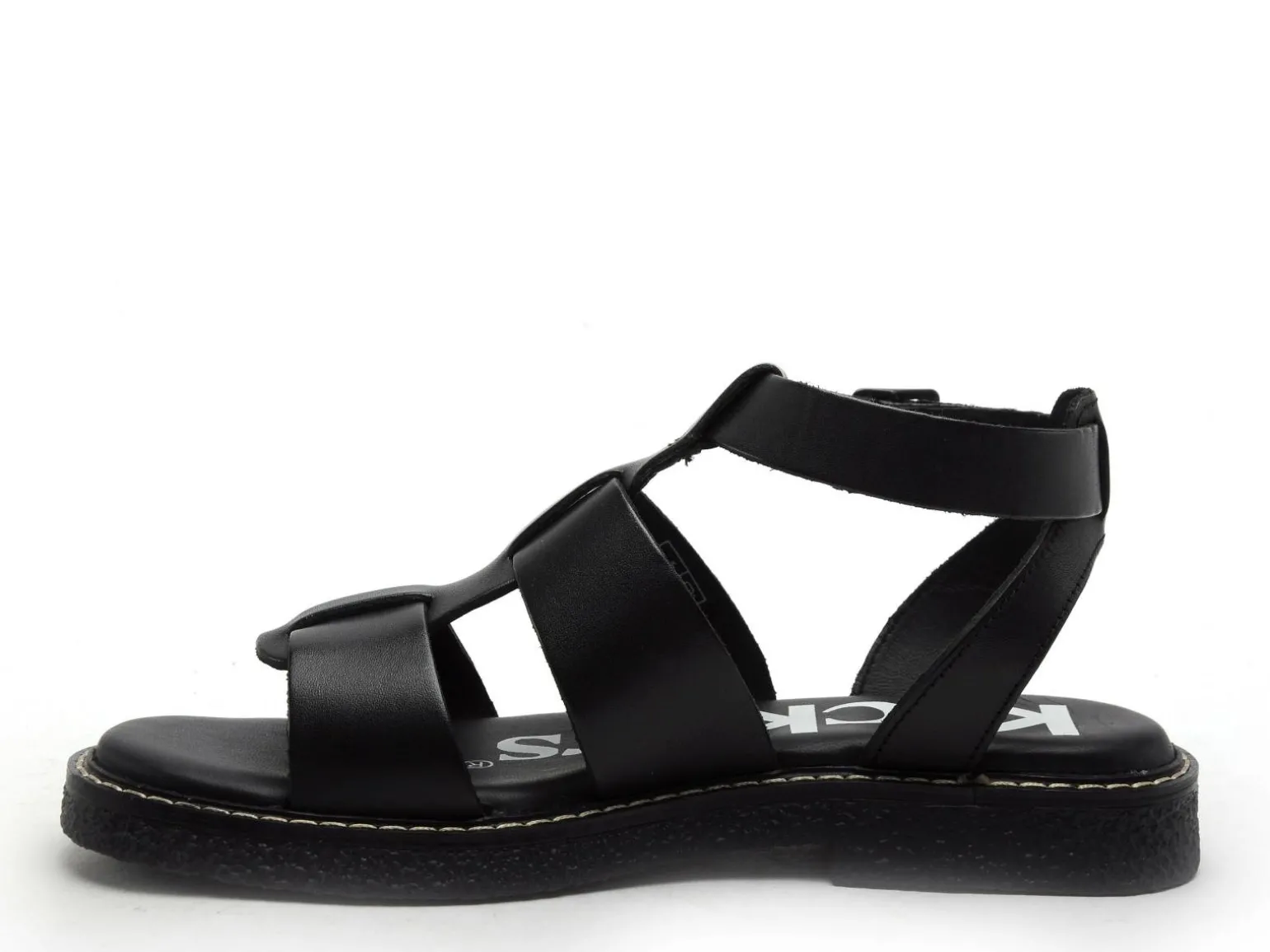 Kickers KICKLILA Noir Sandales Plates Femme