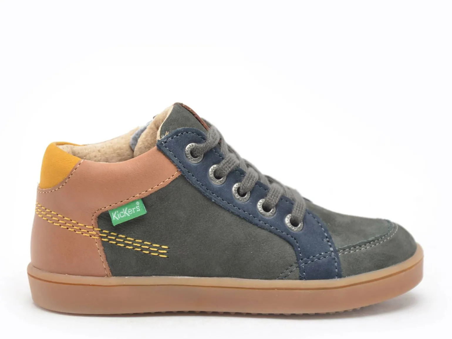Kickers KICK WEBY Bleu Boots Garçon