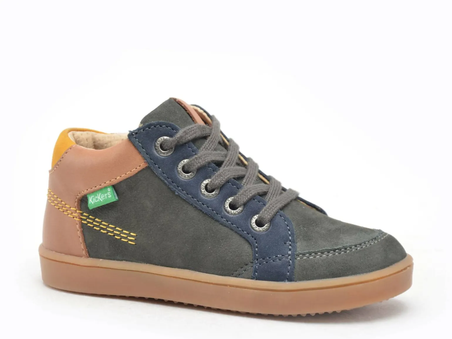 Kickers KICK WEBY Bleu Boots Garçon