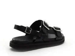 Kickers NEOSUMMER Noir Sandales Plates Femme