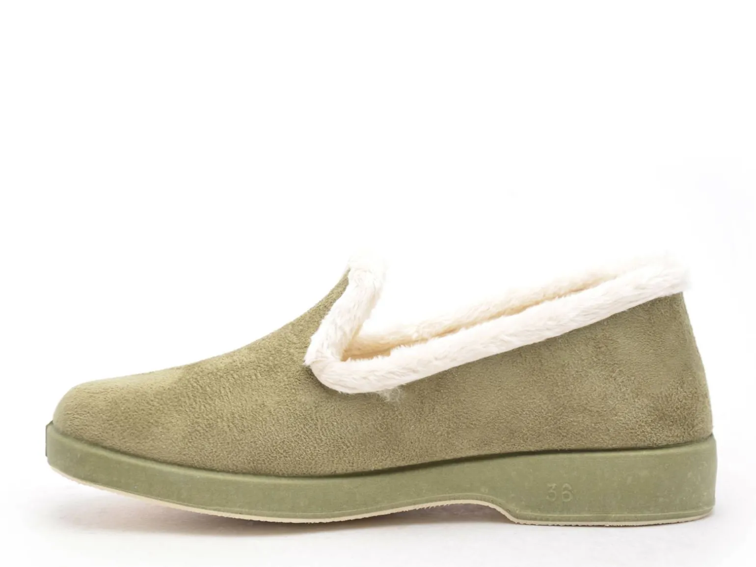 La Maison De L Espadrille Charentaises 7635 8 Kaki Chaussons Femme