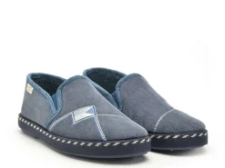 La Maison De L Espadrille Charentaises 6861 8 Bleu Chaussons Homme