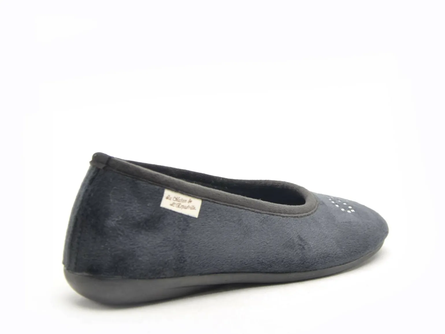 La Maison De L Espadrille Chaussons 6190 8 Noir Chaussons Femme