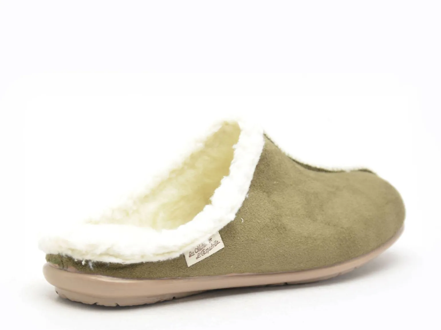 La Maison De L Espadrille Chaussons 9009 8 Kaki Chaussons Femme