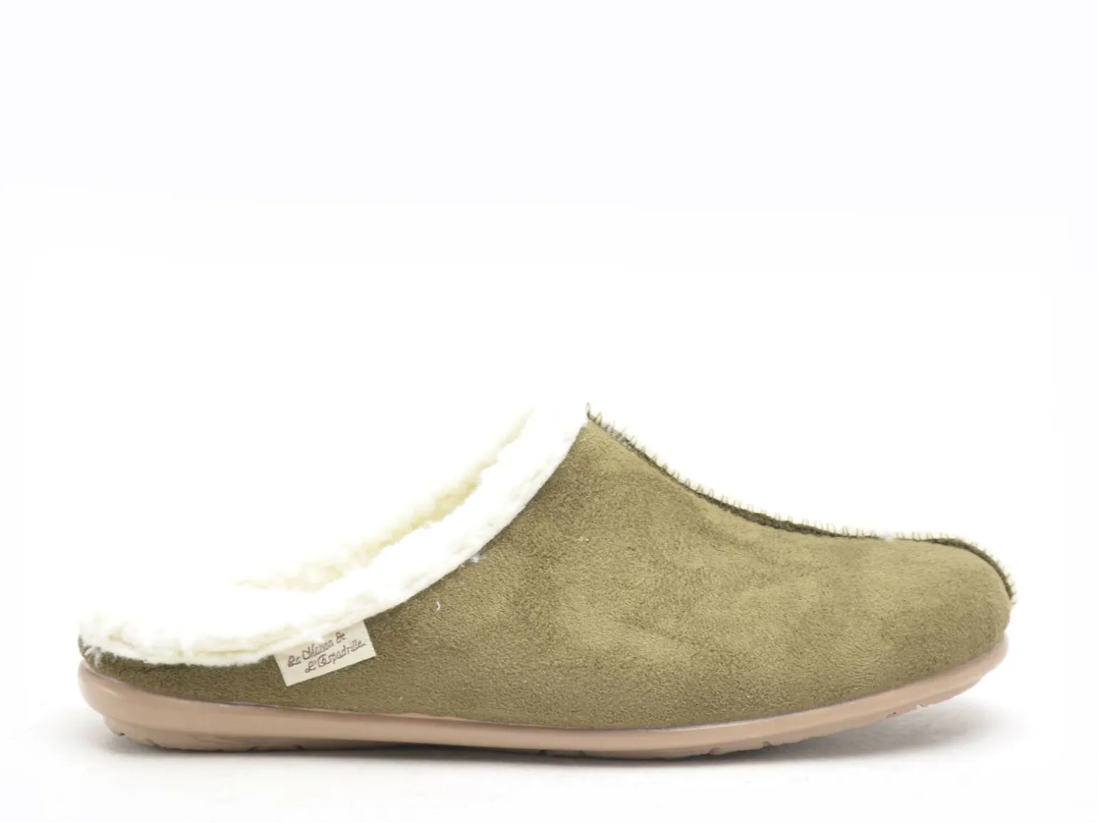 La Maison De L Espadrille Chaussons 9009 8 Kaki Chaussons Femme