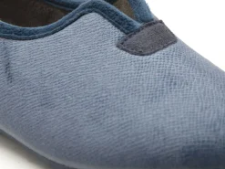 La Maison De L Espadrille Chaussons 6182 8 Bleu Chaussons Femme
