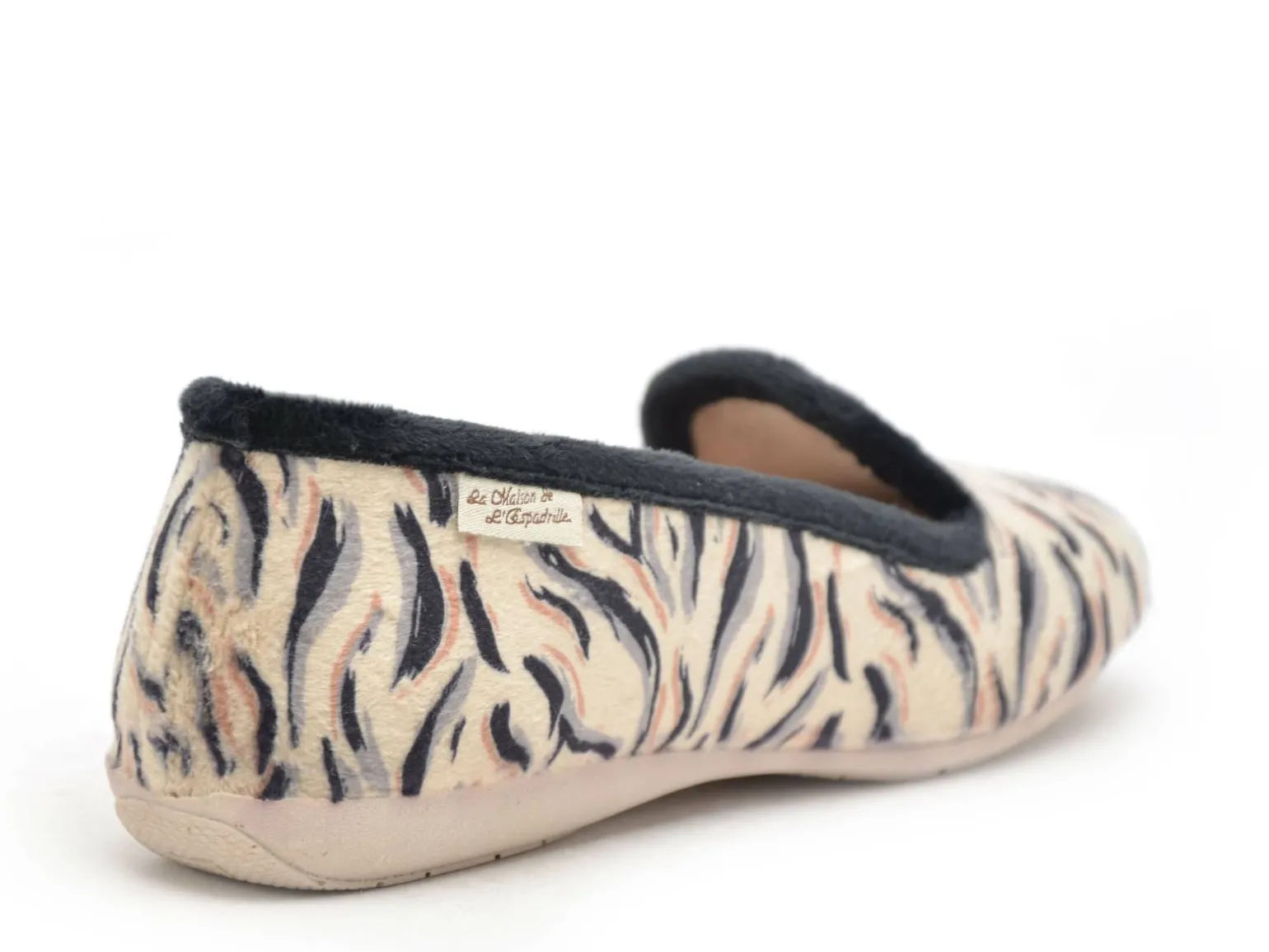 La Maison De L Espadrille Chaussons 6221 8 Noir Chaussons Femme