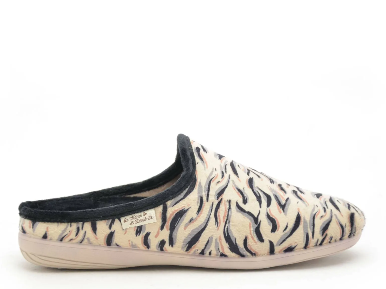 La Maison De L Espadrille Chaussons 6222 8 Noir Chaussons Femme
