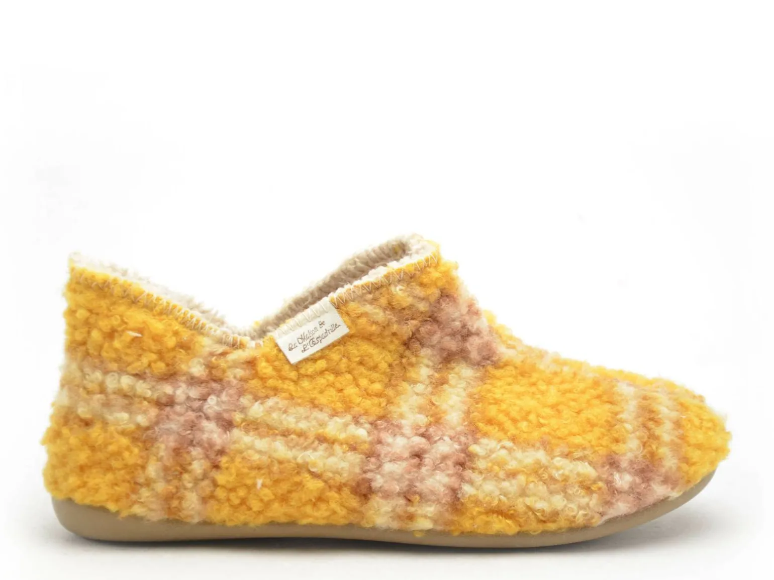 La Maison De L Espadrille Chaussons 6033 8 Jaune Chaussons Femme