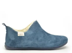 La Maison De L Espadrille Chaussons 6030 8 F Bleu Chaussons Femme