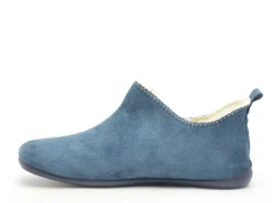 La Maison De L Espadrille Chaussons 6030 8 F Bleu Chaussons Femme