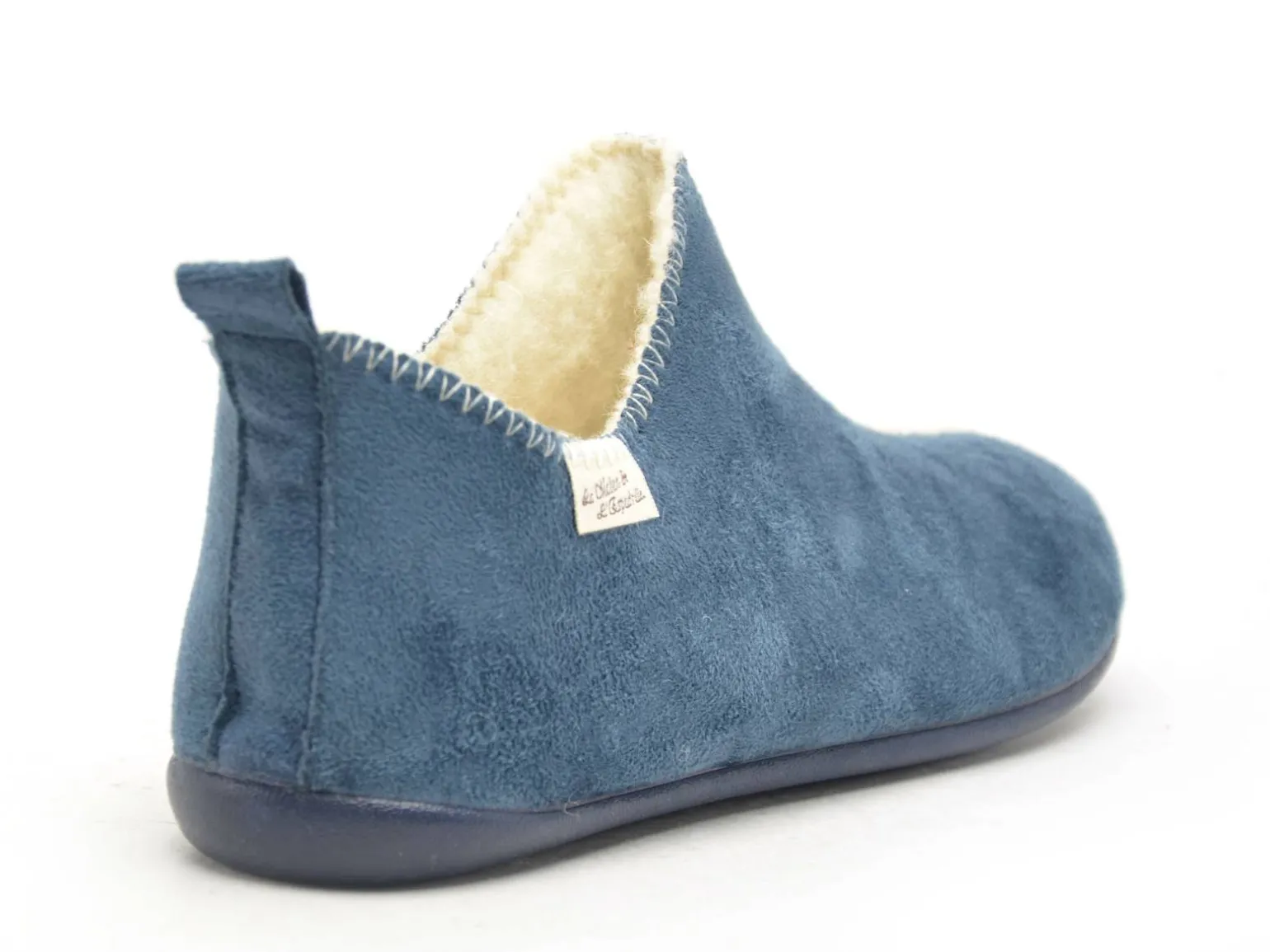 La Maison De L Espadrille Chaussons 6030 8 F Bleu Chaussons Femme