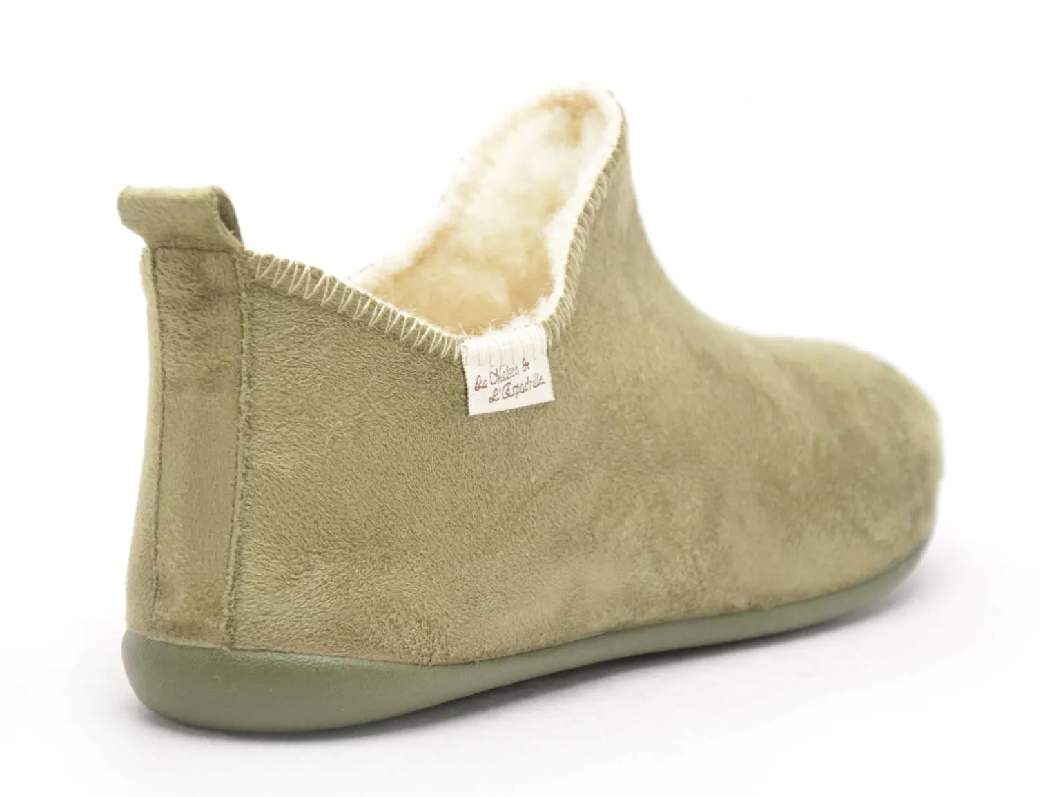 La Maison De L Espadrille Chaussons 6030 8 F Kaki Chaussons Femme