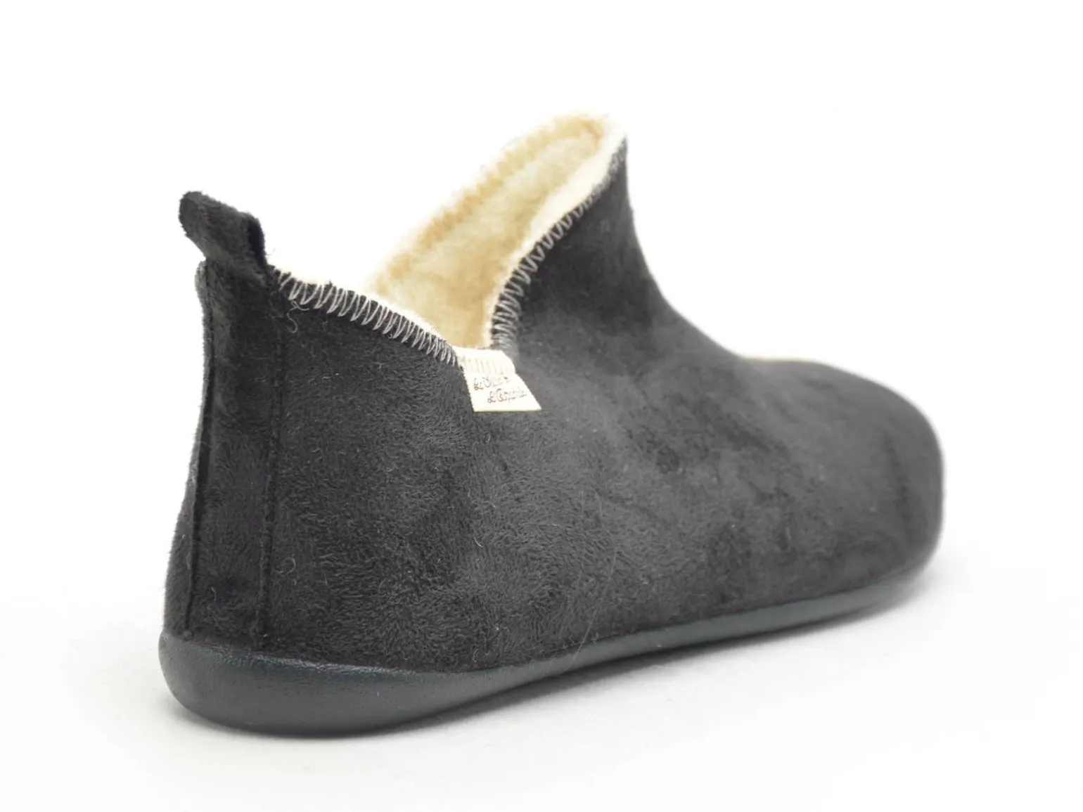 La Maison De L Espadrille Chaussons 6030 8 F Noir Chaussons Femme