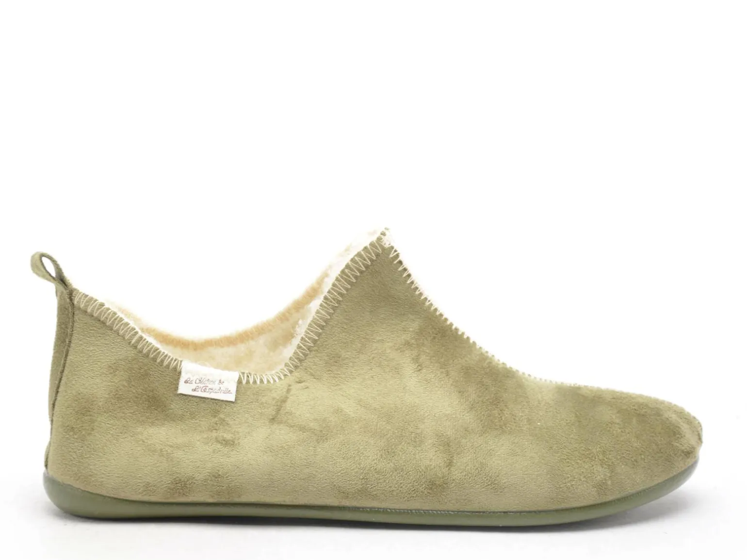 La Maison De L Espadrille Chaussons 6030 8 H Kaki Chaussons Homme
