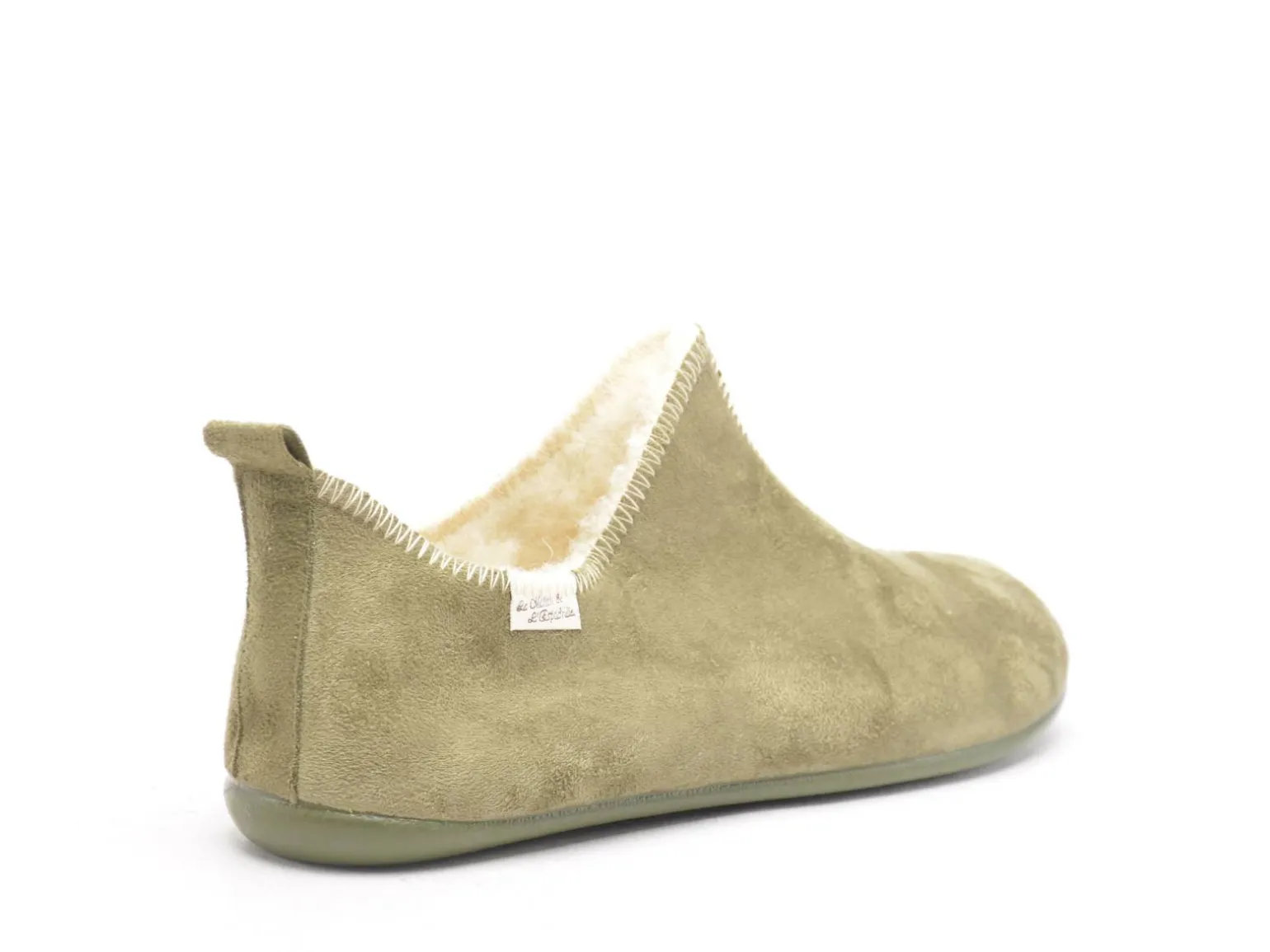 La Maison De L Espadrille Chaussons 6030 8 H Kaki Chaussons Homme