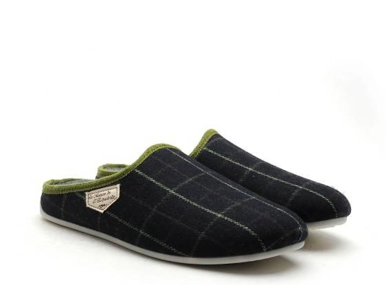 La Maison De L Espadrille Chaussons 7822 7 Vert Chaussons Homme