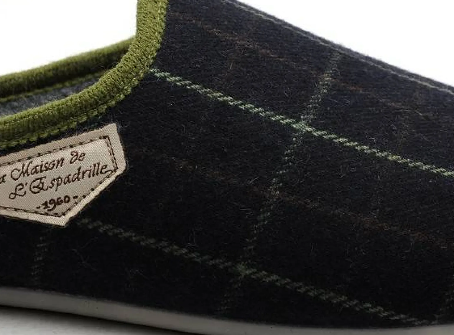 La Maison De L Espadrille Chaussons 7822 7 Vert Chaussons Homme