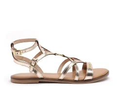 Les Tropeziennes HATOMIK Or Sandales Plates Femme
