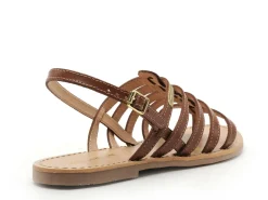 Les Tropeziennes HIKA F Marron Sandales Plates Femme