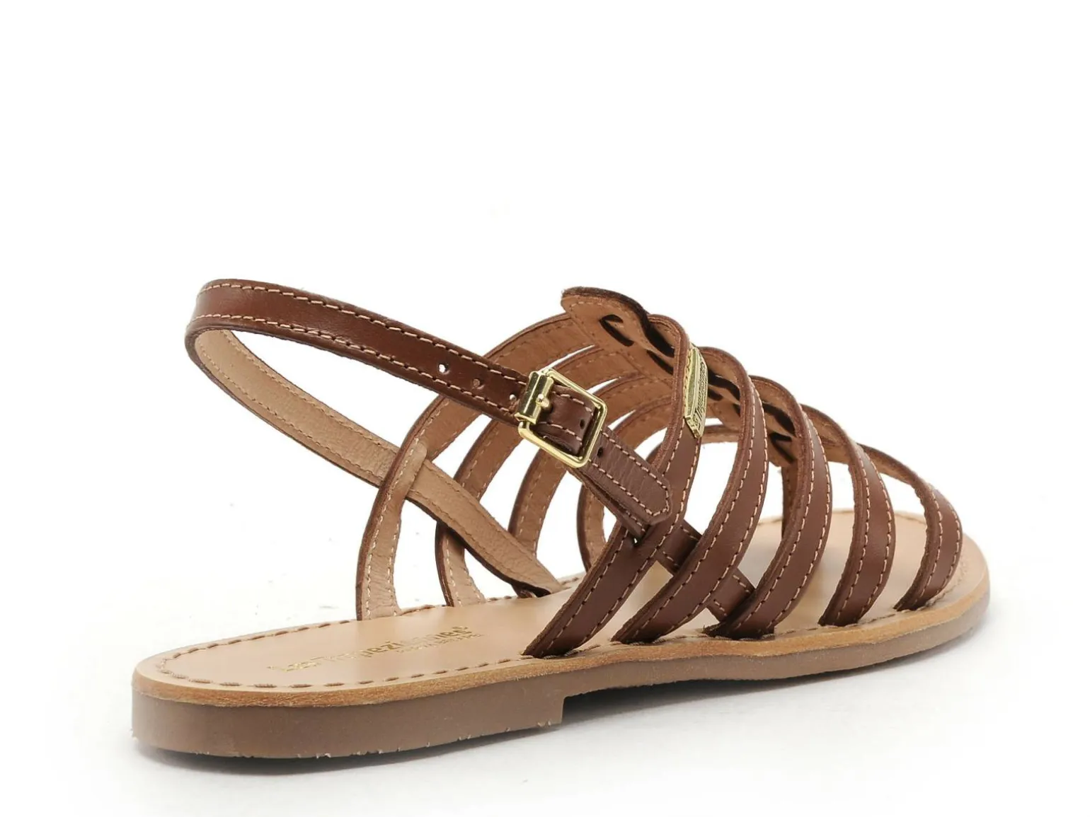 Les Tropeziennes HIKA F Marron Sandales Plates Femme