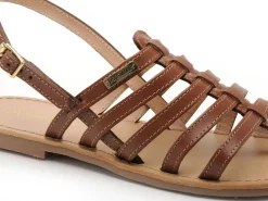 Les Tropeziennes HIKA F Marron Sandales Plates Femme
