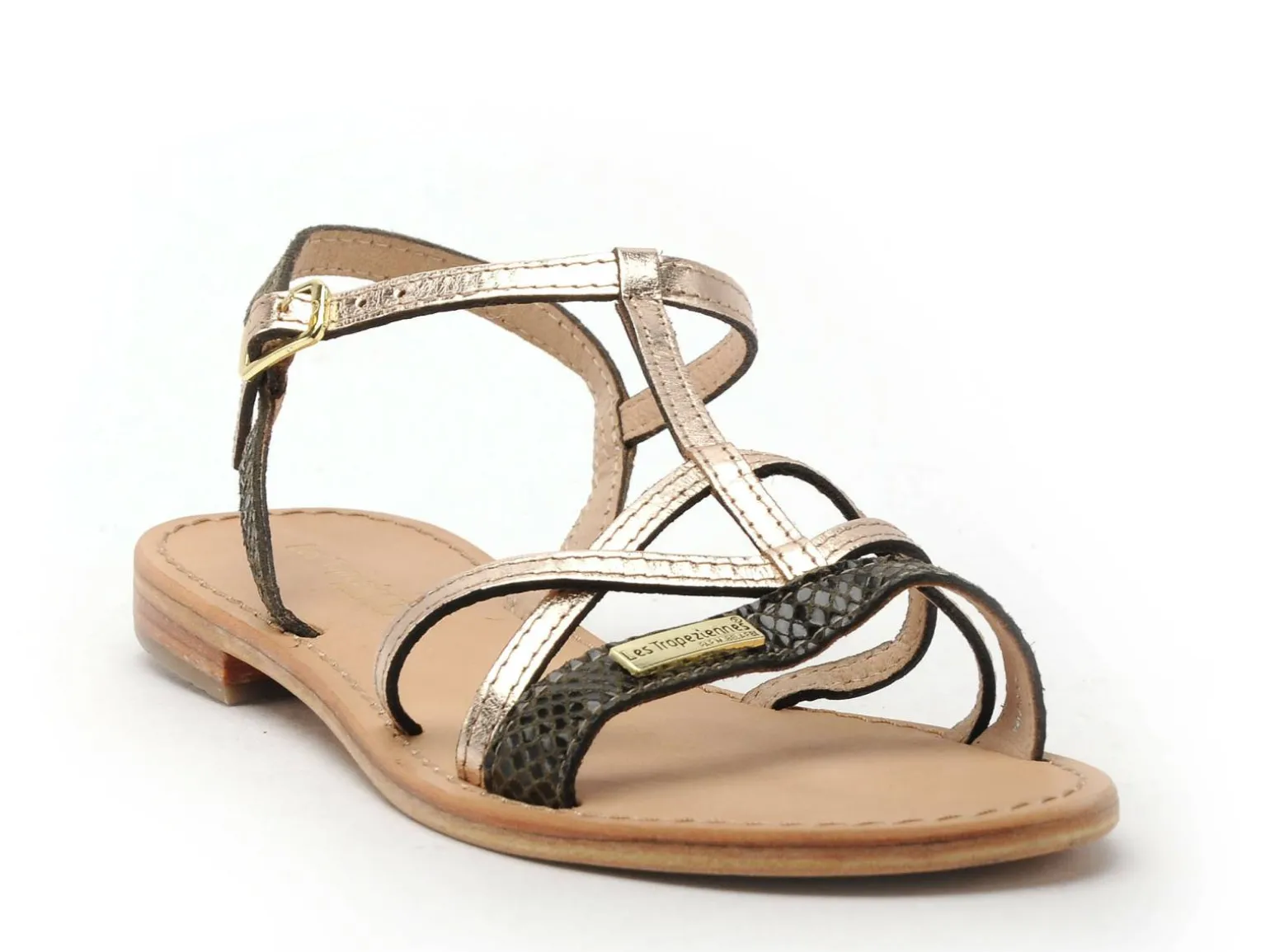 Les Tropeziennes HIRONELA F Kaki Sandales Plates Femme
