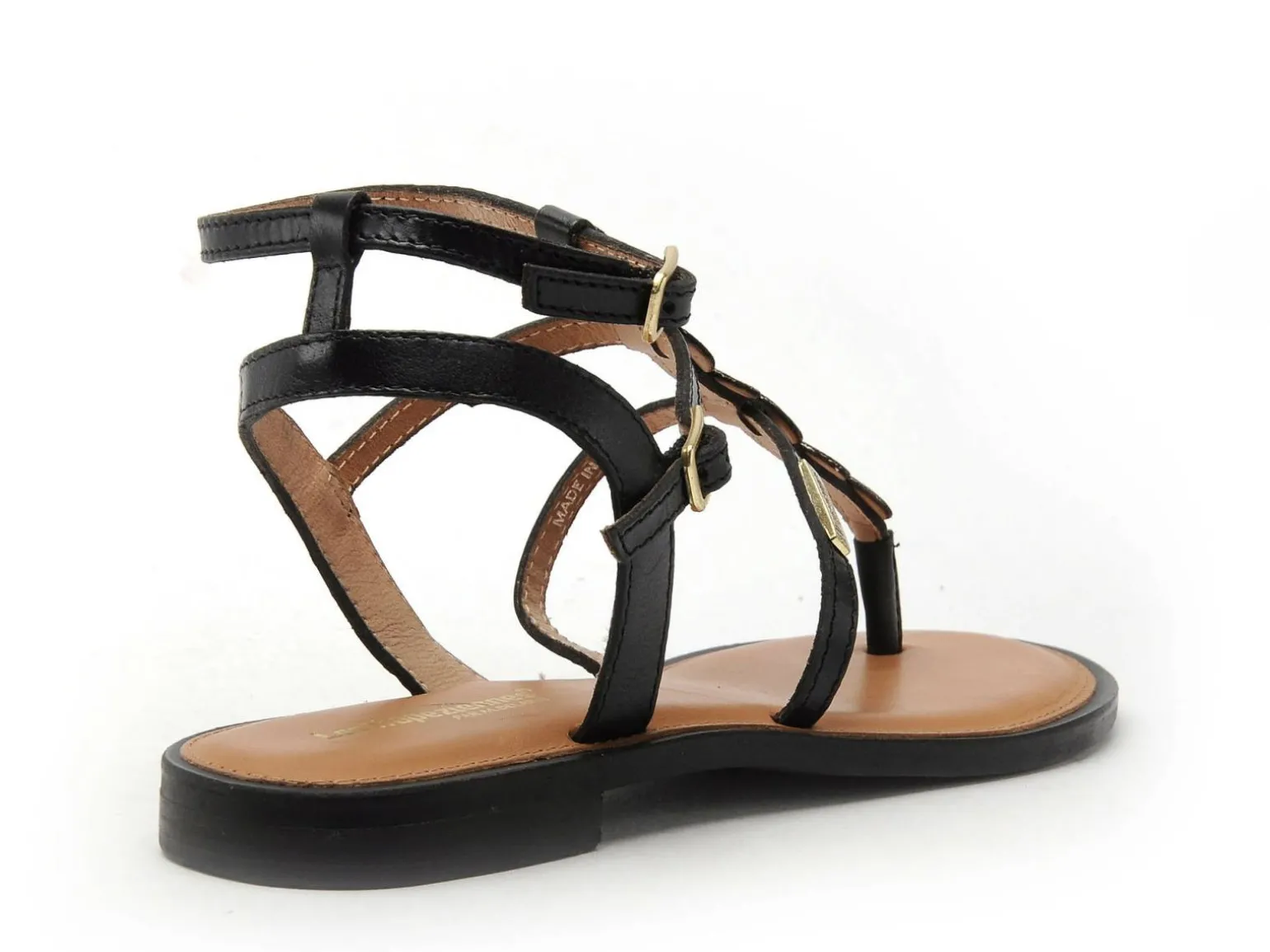 Les Tropeziennes HORELIA F Noir Sandales Plates Femme