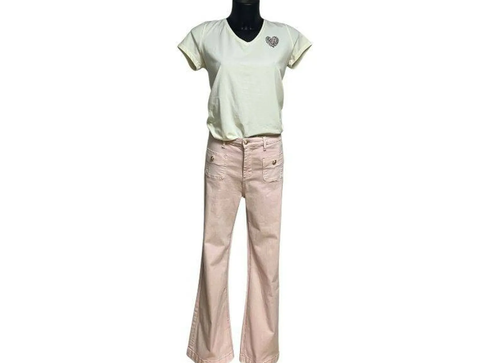 Maison Onado Jean H3535 Rose Jeans et Pantalons Femme