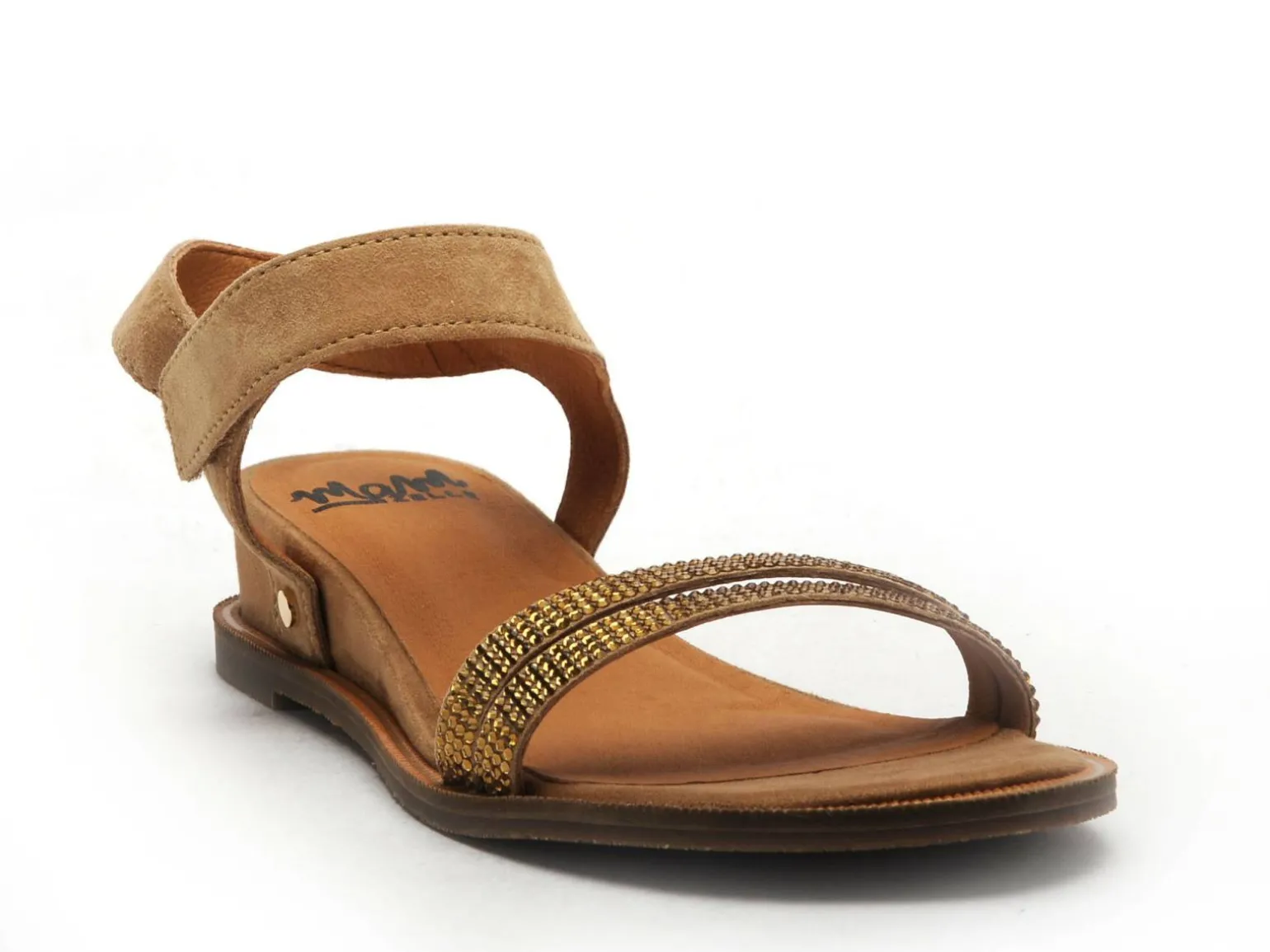 Mamzelle OUVAL Beige Sandales Plates Femme