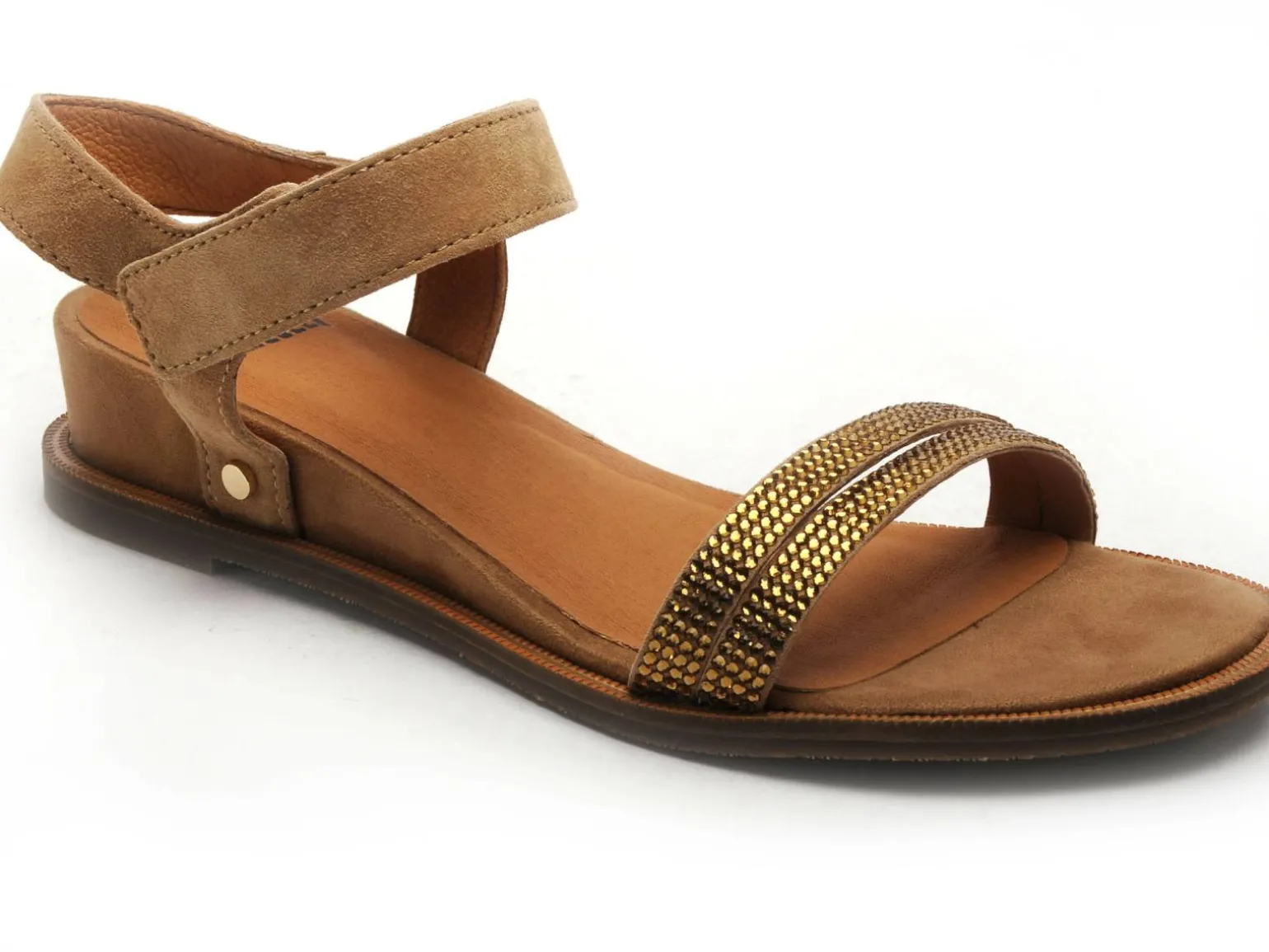 Mamzelle OUVAL Beige Sandales Plates Femme
