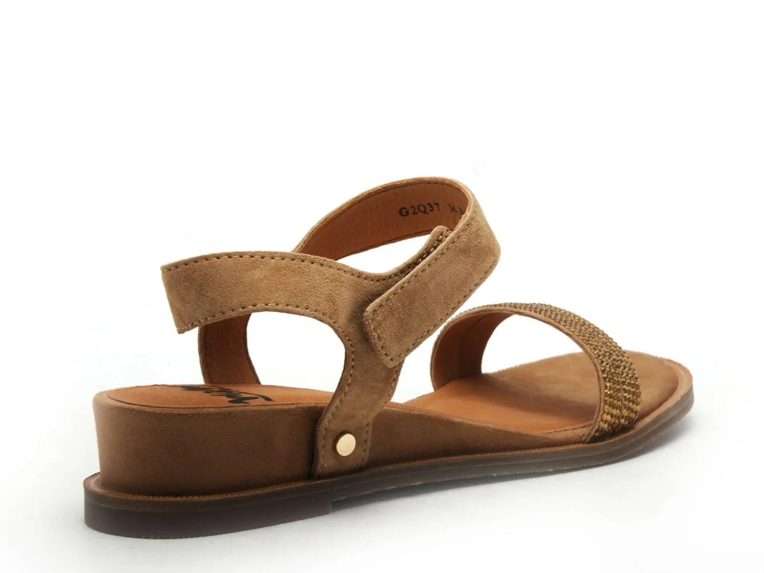 Mamzelle OUVAL Beige Sandales Plates Femme