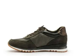 Marco Tozzi 23759 Kaki Baskets Basses Femme