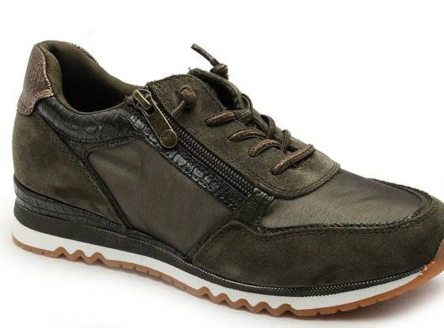 Marco Tozzi 23759 Kaki Baskets Basses Femme