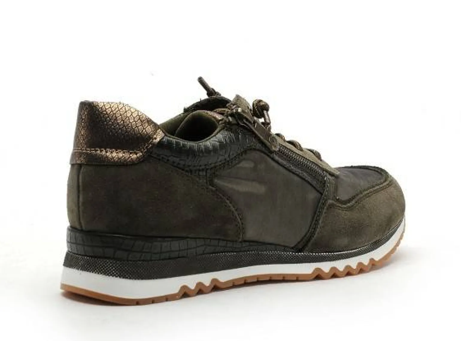 Marco Tozzi 23759 Kaki Baskets Basses Femme