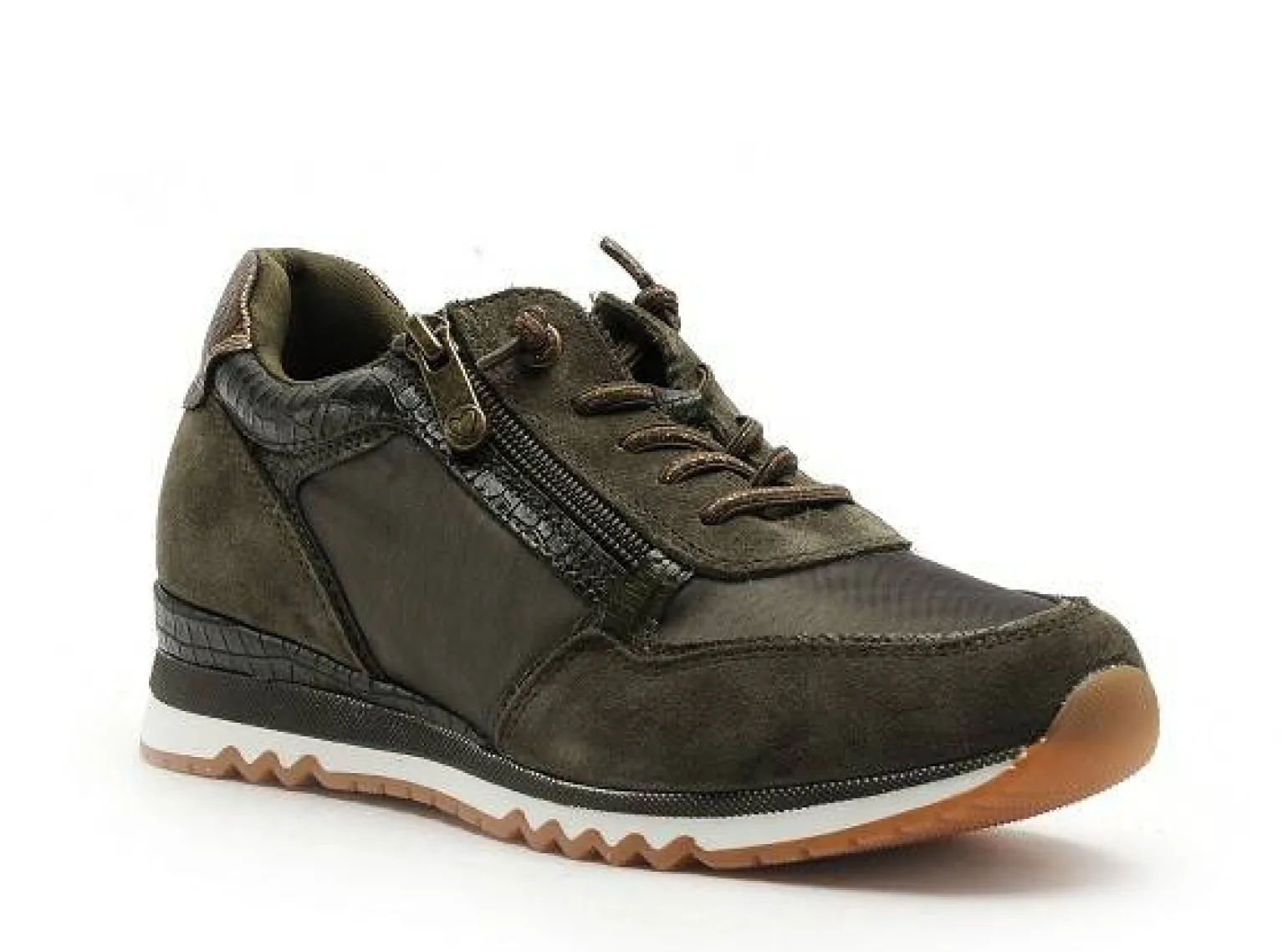 Marco Tozzi 23759 Kaki Baskets Basses Femme