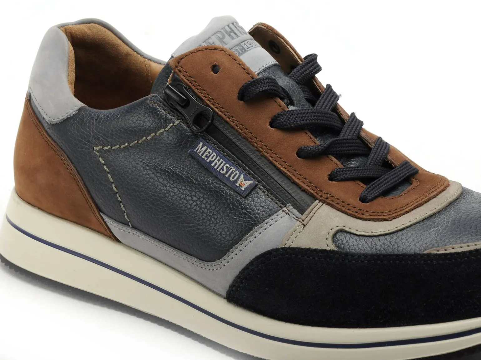 Mephisto 6360P5146846 GILFORD Bleu Baskets Basses Homme