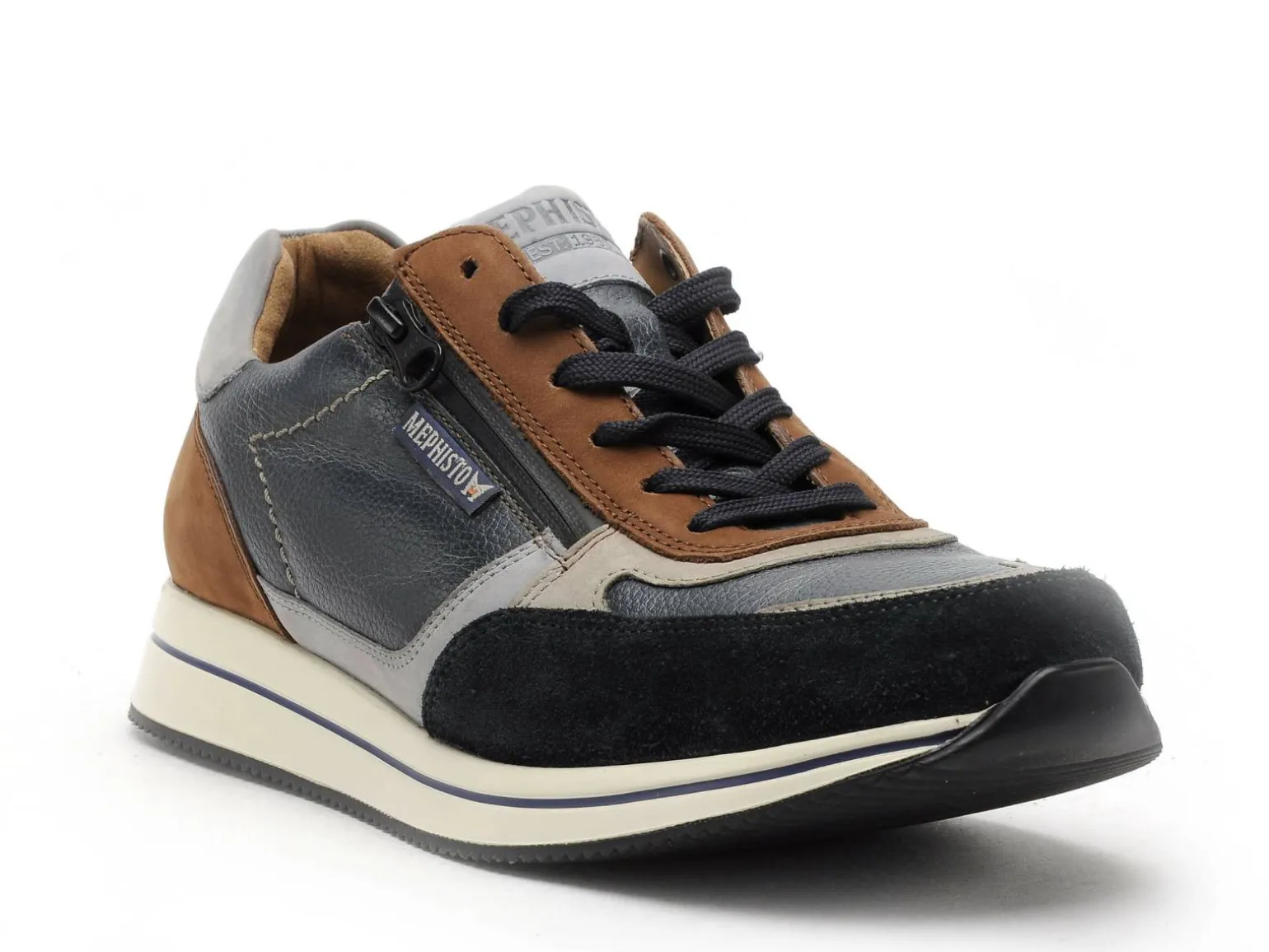 Mephisto 6360P5146846 GILFORD Bleu Baskets Basses Homme
