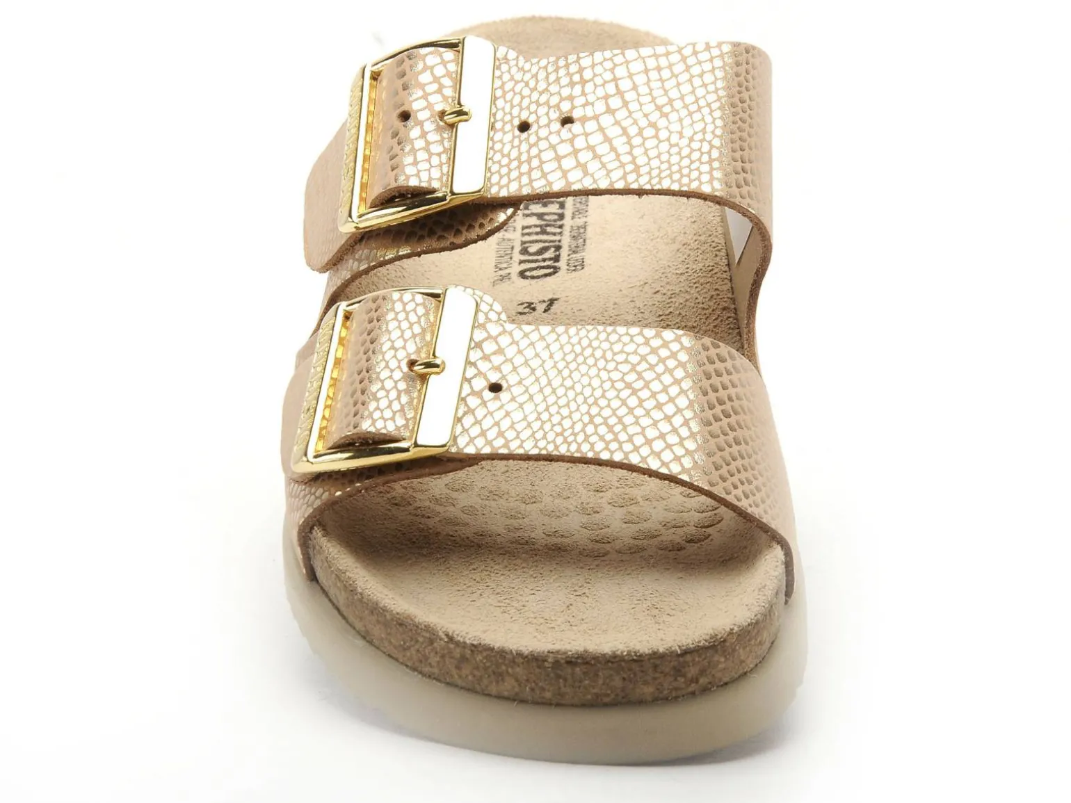 Mephisto 5763 P5136749 HESTER Or Mules et Sabots à Talons Femme