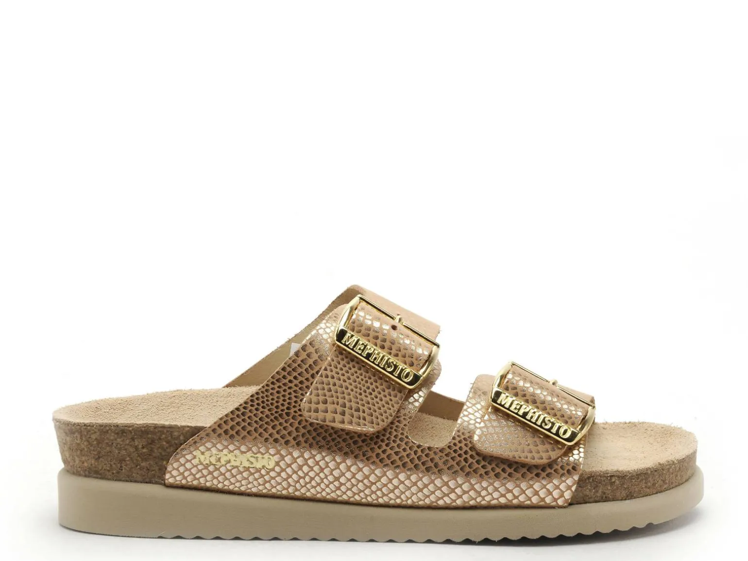 Mephisto 5763 P5136749 HESTER Or Mules et Sabots à Talons Femme
