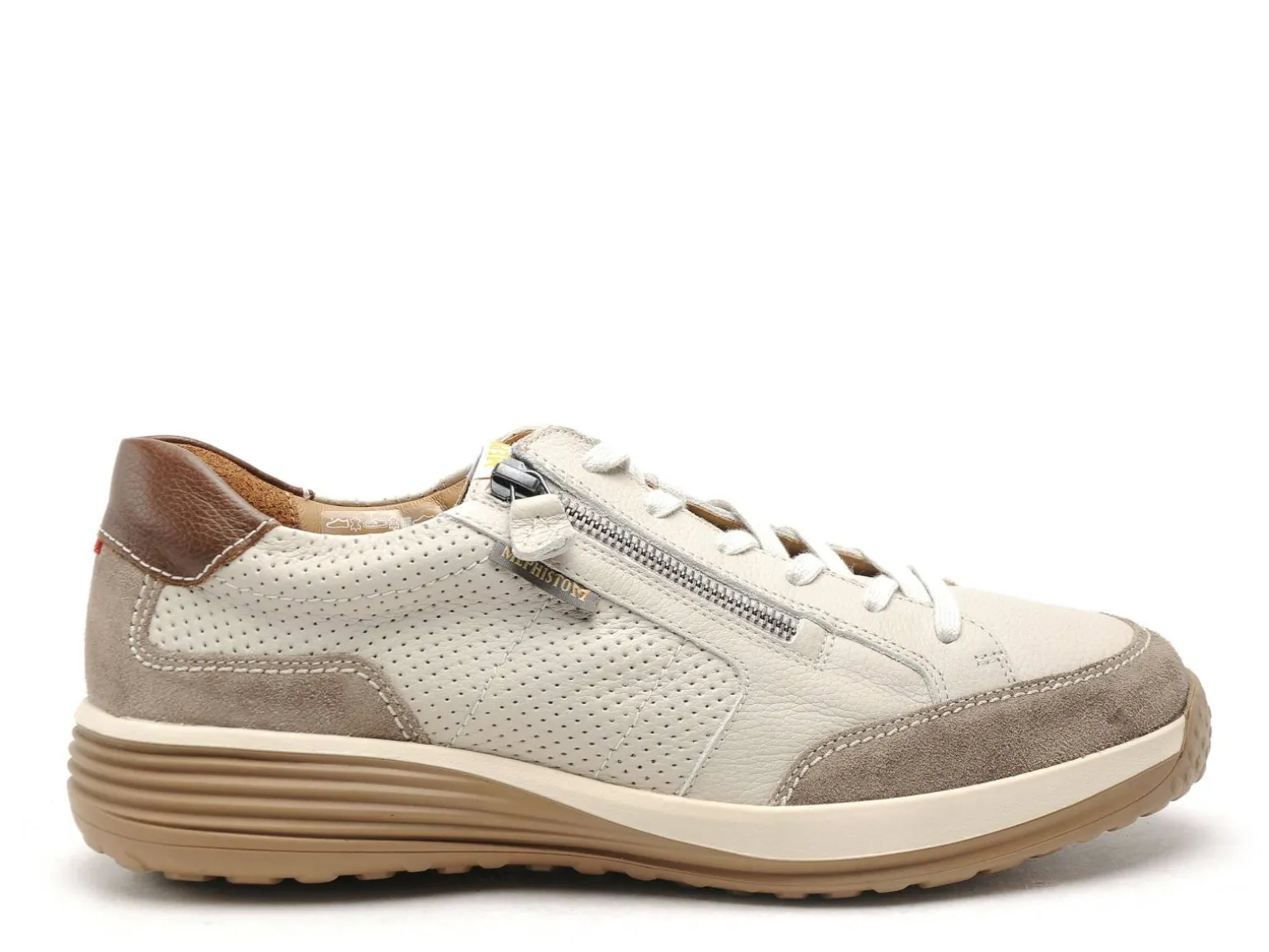 Mephisto 6775P5145102 SACCO Beige Baskets Basses Homme