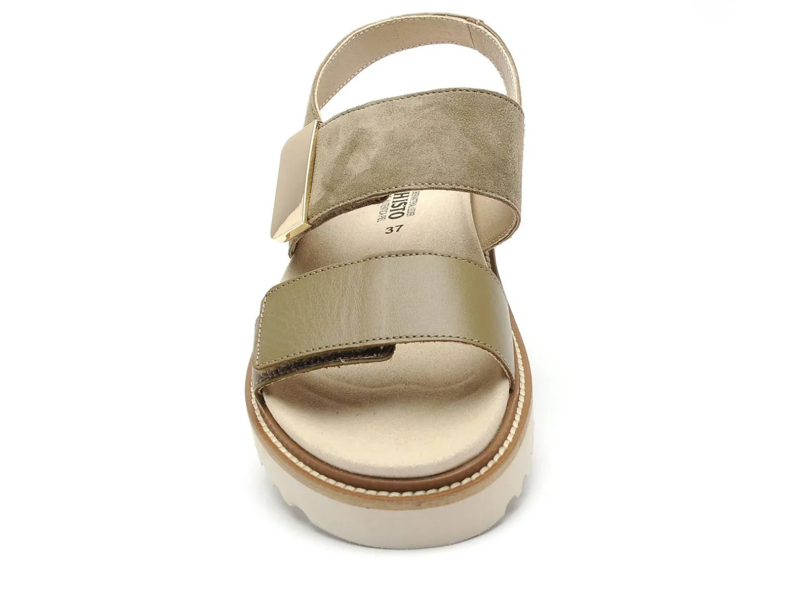 Mephisto 7042P5147363 VIOLAINE Kaki Sandales Plates Femme