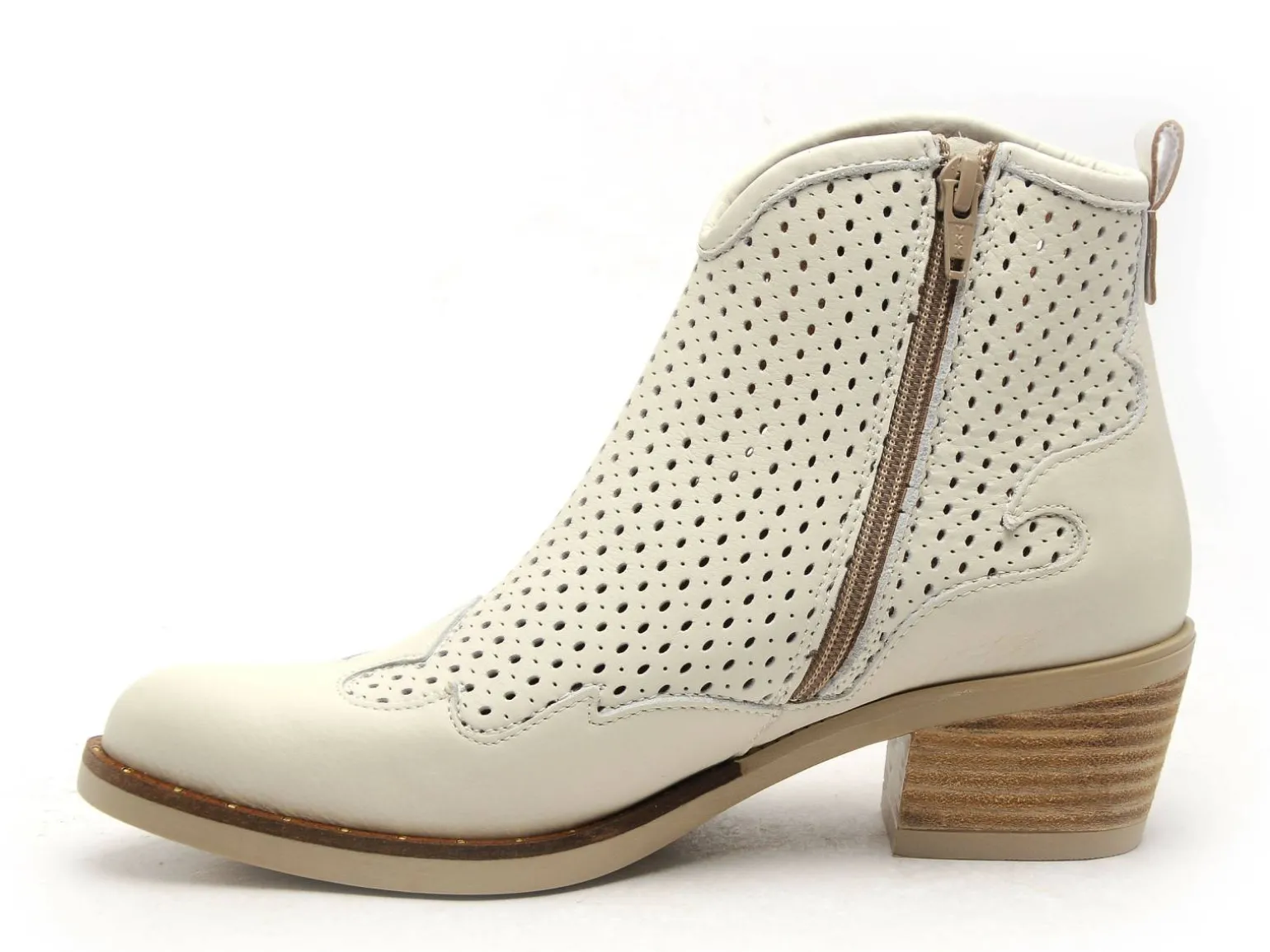 Minka ASIATO Blanc Boots et Bottines à Talons Femme