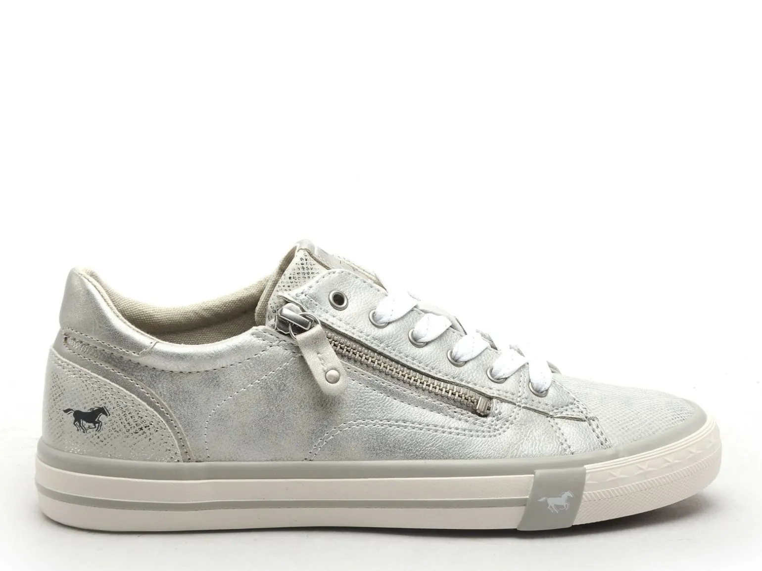 Mustang 1146318 Argent Baskets Basses Femme